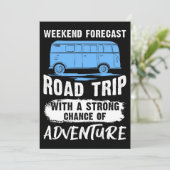 Travel Art Road Trip And Adventure Feestdagenkaart (Staand voorkant)