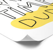 Travel Art Travel Time Man Poster (Hoek)