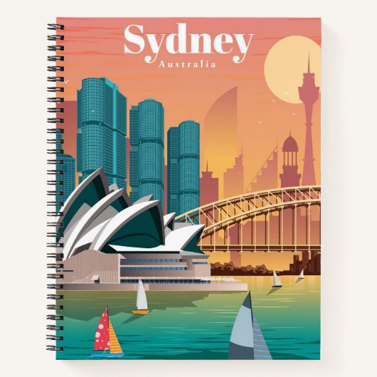 Travel Art Travel To Sydney Australia Notitieboek (Voorkant)