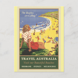 Travel Australia Beaches Briefkaart