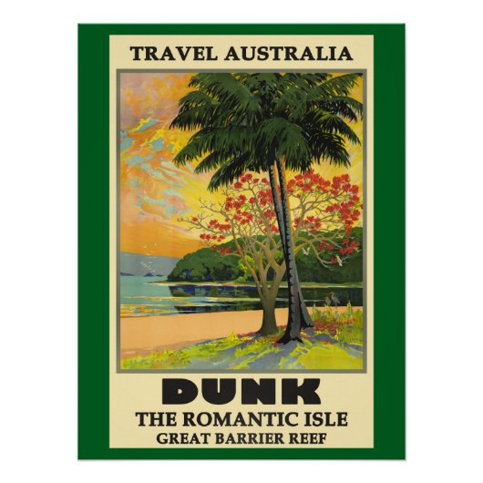 Travel Australia, Dunk, Perfect Poster (Voorkant)