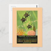 Travel Australia, Great Barrier Reef, Briefkaart (Voorkant / Achterkant)