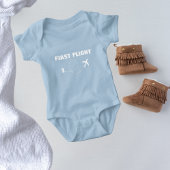Travel Baby First Flight Cool Minimalist Airplane Romper