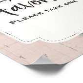 Travel Baby shower Favor Sign Adventure Shower Poster (Hoek)