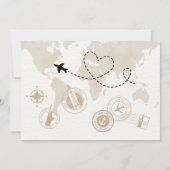 Travel Baby shower foto Dank u kaart (Achterkant)
