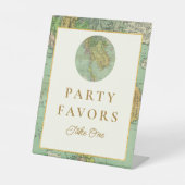 Travel Baby shower Party Favorieten Tafelteken Reclamebord Met Voetstuk (Voorkant)