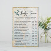 Travel Baby Trivia Baby shower Game (Staand voorkant)