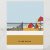 Travel Beach Ocean Summer Sail Boat Flyer (Achterkant)