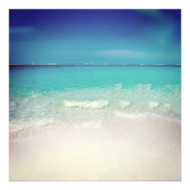 Travel Beach Scene Summer  Film Tropical Foto Afdruk