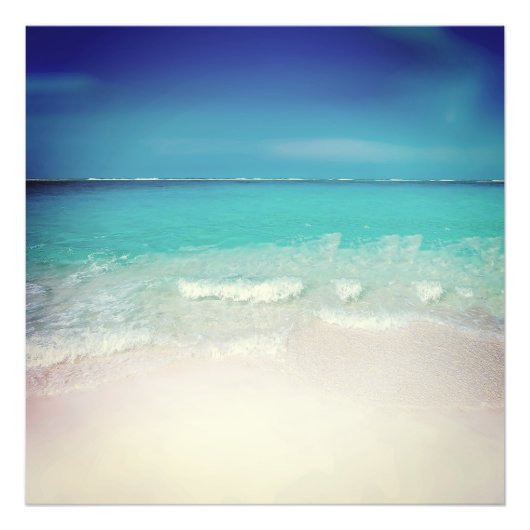 Travel Beach Scene Summer Film Tropical Foto Afdruk (Voorkant)