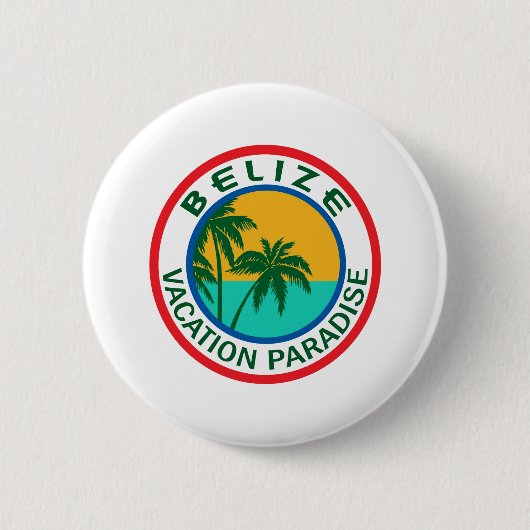 TRAVEL BELIZE RONDE BUTTON 5,7 CM (Voorkant)