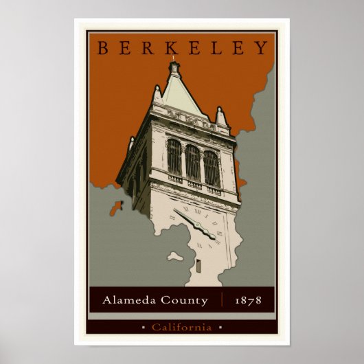 Travel Berkeley Poster (Voorkant)