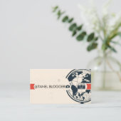  Travel Blogger Card Visitekaartje (Staand voorkant)