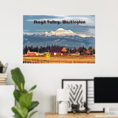 Travel-Boerderij van de Valley WA Poster (Thuiskantoor)