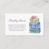 Travel Bridal Shower Display shower  Informatiekaartje (Voorkant)
