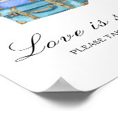 Travel bridal shower Love is sweet Poster (Hoek)