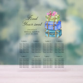 Travel Bridal shower Wedding seating chart Acryl Bord (Neutraal)