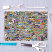 travel briefkaarten tissue tissuepapier (Craft)