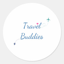 Travel Buddies - Avontuur wacht Ronde Sticker