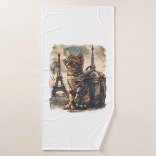 Travel Buddy Cat Badhanddoek (Badhanddoek)