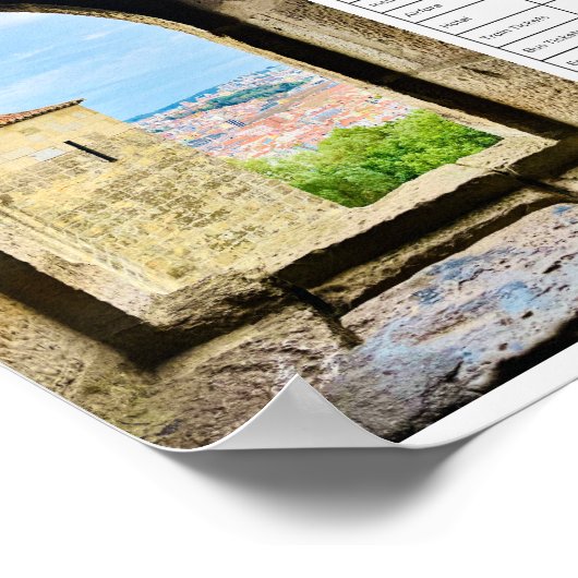 Travel Budget Planner, Digital Download Poster (Hoek)