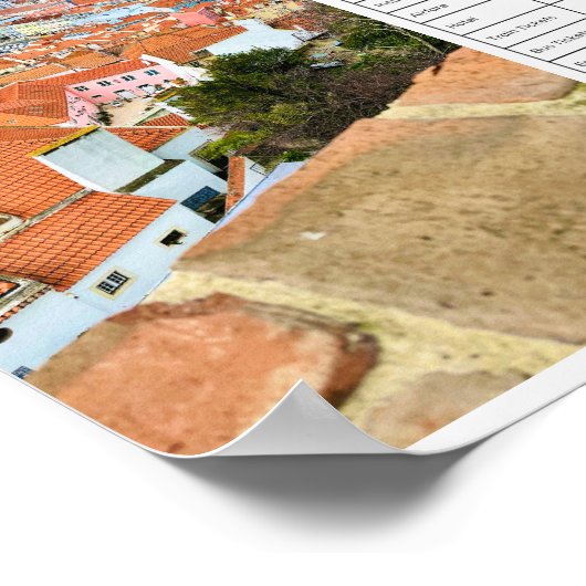 Travel Budget Planner, Digital Download Poster (Hoek)