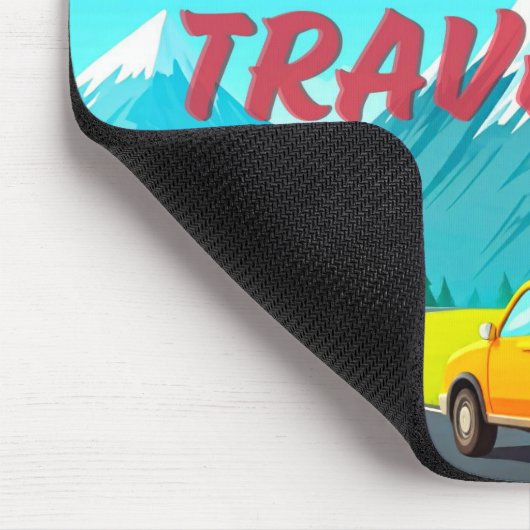 Travel Bug / Ik hou van reizen Muismat (Hoek)