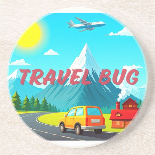Travel Bug Sand Onderzetter (Voorkant)