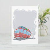 Travel Bus-blaaszoen Kaart (Staand voorkant)