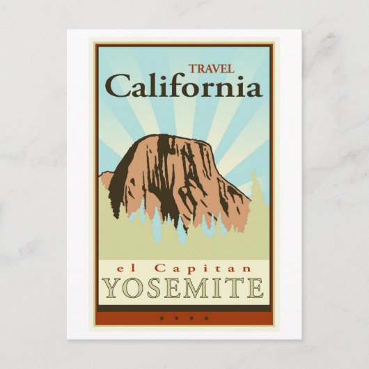 Travel California Briefkaart (Voorkant)