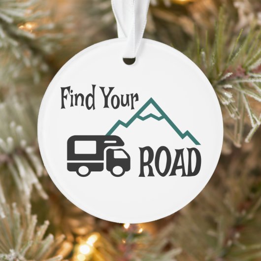 Travel Camping RV Op weg Ornament (Boom)