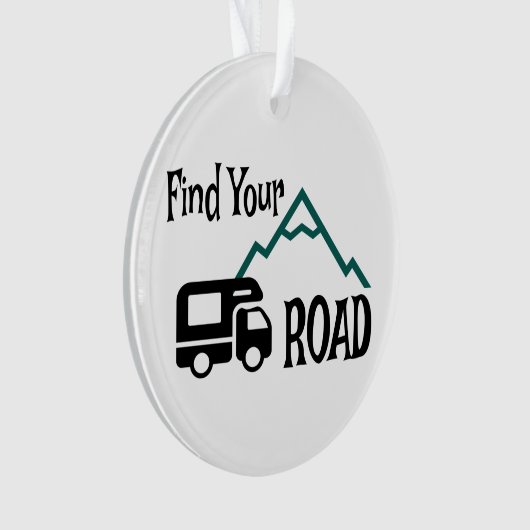 Travel Camping RV Op weg Ornament (voorkant)