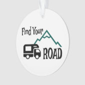 Travel Camping RV Op weg Ornament (voorkant)