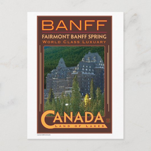 TRAVEL-Canada-Banff- Briefkaart (Voorkant)