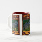 TRAVEL-Canada-Banff Tweekleurige Koffiemok (Voorkant links)
