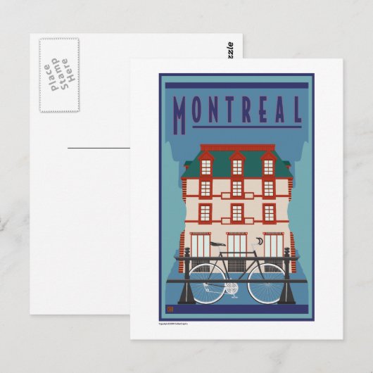 TRAVEL-Canada-Montreal- Briefkaart (Voorkant / Achterkant)