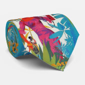 Travel Caraïbisch stijlvol pet kleurrijk Stropdas (Opgerold)