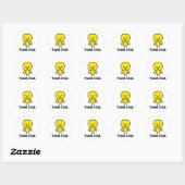 Travel Chick Ronde Sticker (Vel)