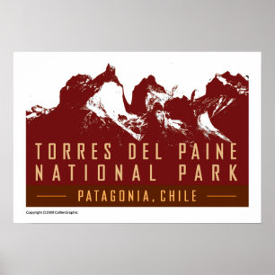 TRAVEL- Chili-Torres del Paine Poster