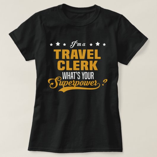 Travel Clerk T-shirt (Design voorkant)