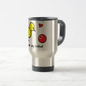 Travel Coffee Mug - Chicken Dig Kickball Reisbeker (Voorkant rechts)