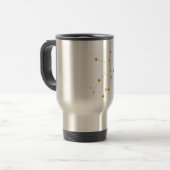 Travel Coffee Mug van Virgo Zodiac Sign Reisbeker (Voorkant links)