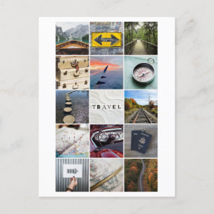 Travel Collage Briefkaart