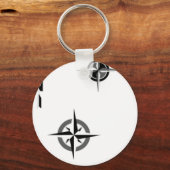 Travel Compass & Map Symbols Sleutelhanger (Voorkant)