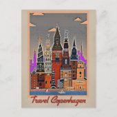 Travel Copenhagen, Denmark Briefkaart (Voorkant)