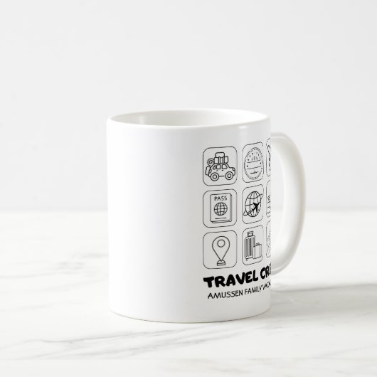 Travel Crew Coffee Mok (Voorkant rechts)