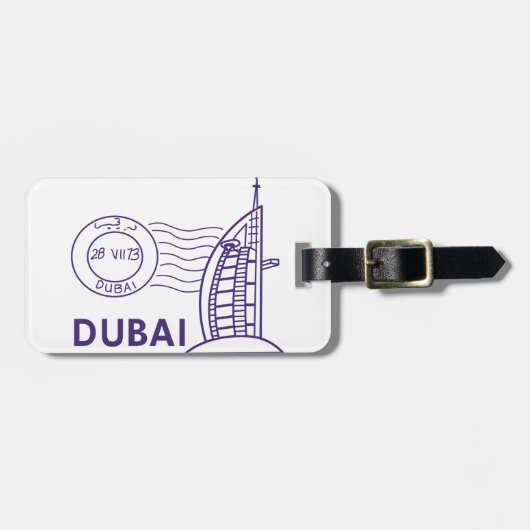 TRAVEL DUBAI BAGAGELABEL (Voorkant horizontaal)