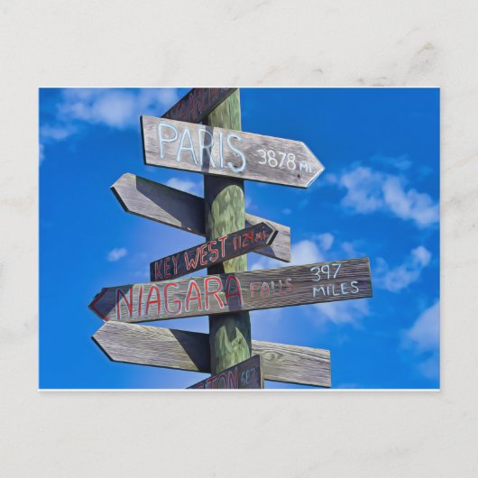 Travel Everywhere Briefkaart (Voorkant)