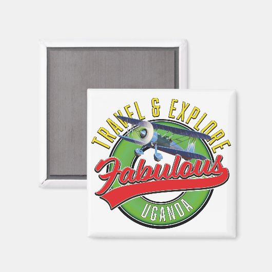 Travel Exken Fabulous Uganda Magneet (Voorkant / Achterkant)