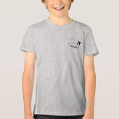  Travel Family Vacation Airplane & Custom Location Tri-Blend Shirt (Voorkant)